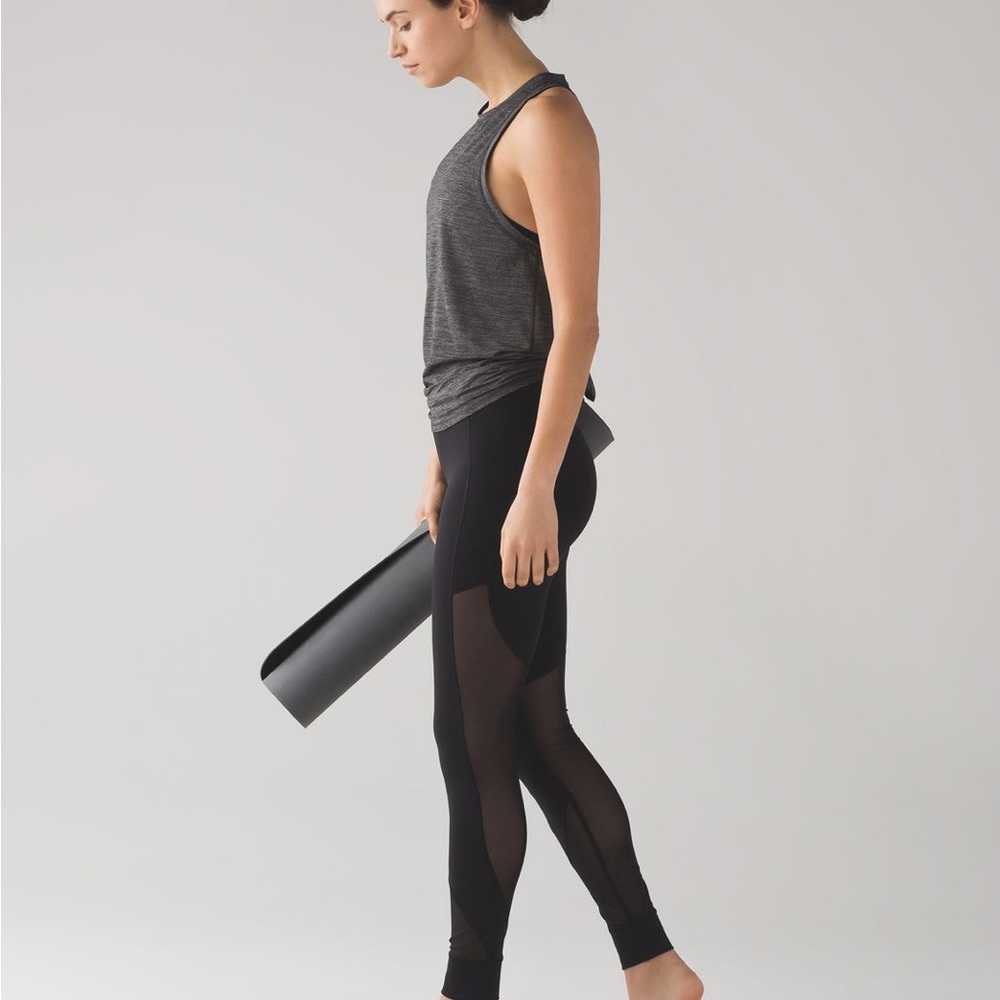LuluLemon Hot Like Agni Black Full Length Sz:6